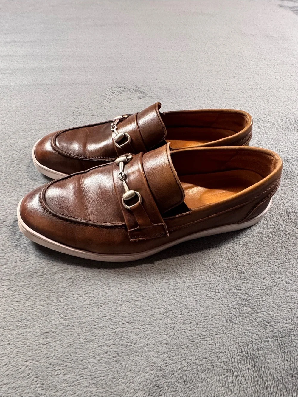 Allen Edmonds Randolph Brown Leather HorseBit Loafer Sneakers